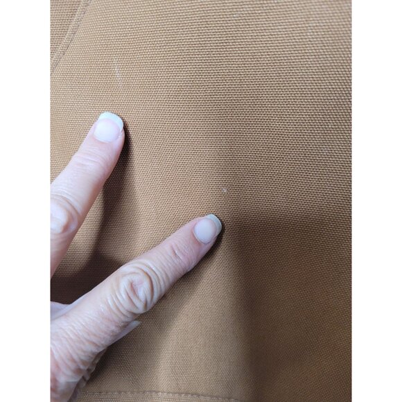 Carhartt Mens Duck Canvas Vest XL Brown Workwear 3rd Party Logo LN - Picture 8 of 8